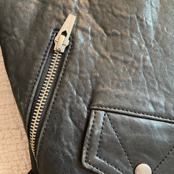 VEDA Jayne Classic Leather Jacket size P - Picture 10 of 11